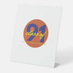 1991 class reunion pedestal sign