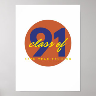 1991 class reunion poster