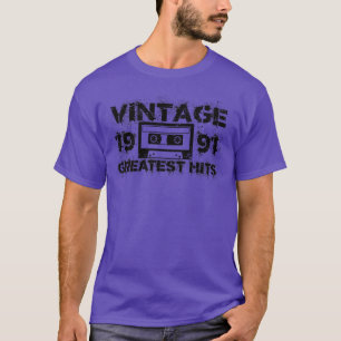1991 Greatest Hits Vintage Black T-Shirt