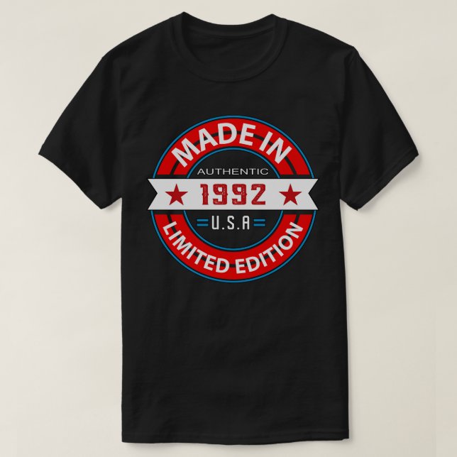 1992 31 Year T-Shirt (Design Front)