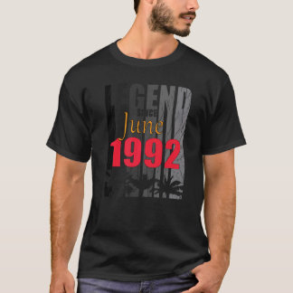 1992 Born In June Birth Saying   T-Shirt