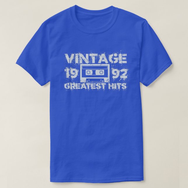 1992 Greatest Hits Vintage White T-Shirt (Design Front)
