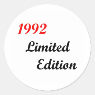 1992 Limited Edition Classic Round Sticker
