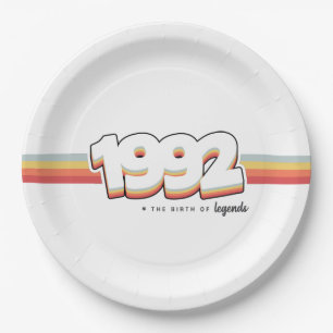 1992 The birth of legends Paper Plate