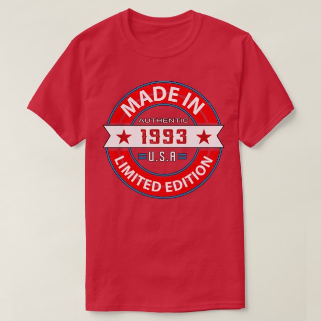 1993 30 Year T-Shirt (Design Front)