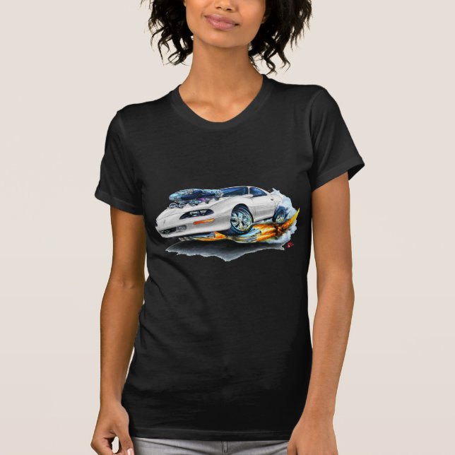 1993-97 Camaro White Car T-Shirt (Front)