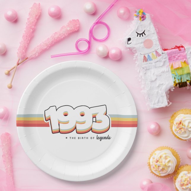 1993 The birth of legends Paper Plate (Party)