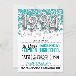 1994 High School College Reunion Invitation