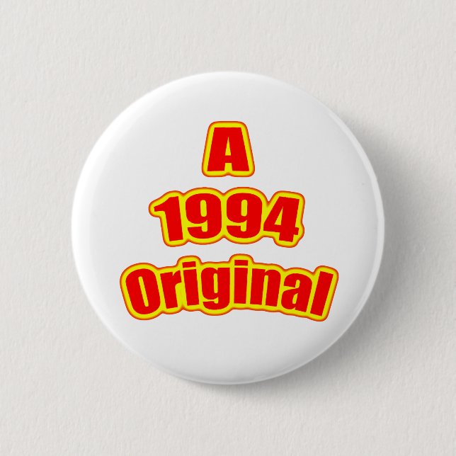 1994 Original Red 6 Cm Round Badge (Front)