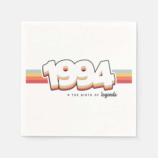 1994 The birth of legends Napkin (Front)