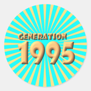 1995 CLASSIC ROUND STICKER