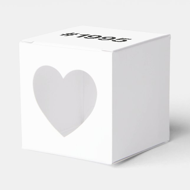 1995 Hashtag 30 Birthday Anniversary Favour Box (Front Side)