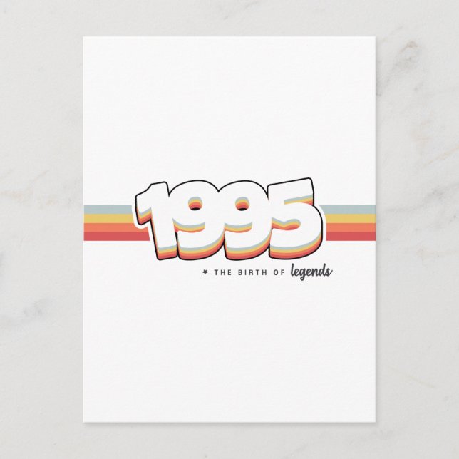 1995 The birth of legends Postcard (Front)