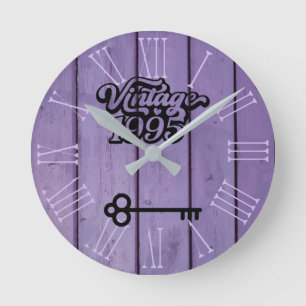 1995 Vintage Acrylic Wall Clock