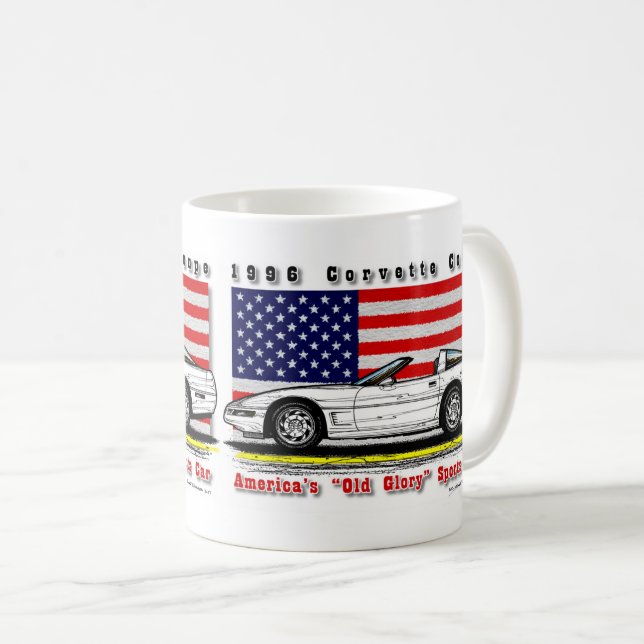 1996 Corvette Coupe Coffee Mug (Front Right)