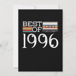 1996 Vintage 24 th Birthday Anniversary Gift Invitation