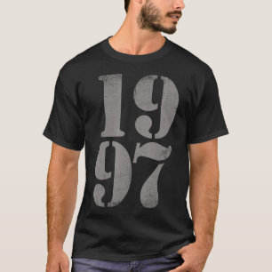 1997 Birth Year, Vintage Distressed Retro Birthday T-Shirt