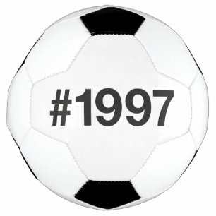 1997 Hashtag 28 Birthday Anniversary Soccer Ball