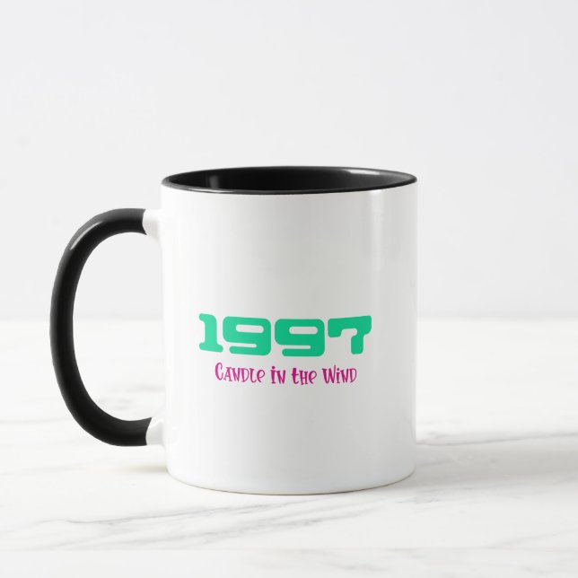 1997 Top Song, Candle In The Wind Mug (Left)