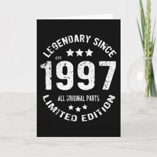 1997 Vintage Birthday Card