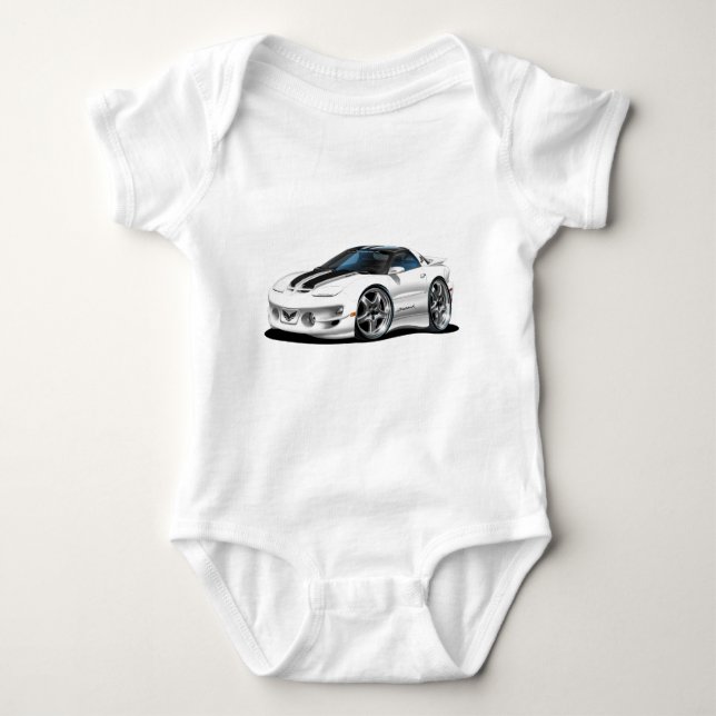 1998-02 Trans Am White Firehawk Baby Bodysuit (Front)