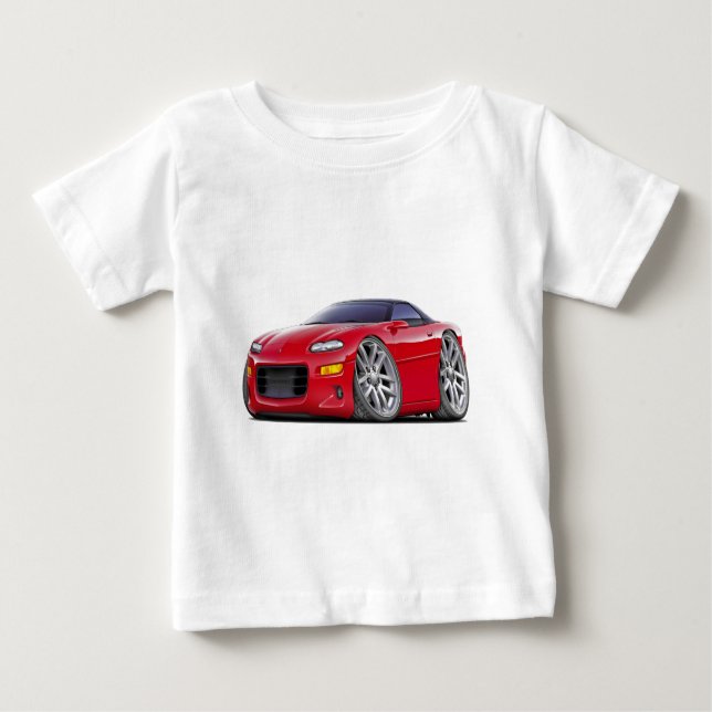 1998-2003 Camaro Red Car Baby T-Shirt (Front)