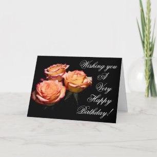1998-Yellow & Red Rose Birthday Card