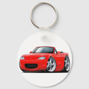 1999-05 Miata Red Car Key Ring