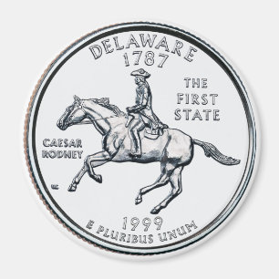 1999 Delaware State Quarter magnet