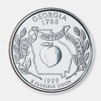 1999 Georgia State Quarter magnet