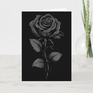 199 Flowers Black Rose Graphic  Card