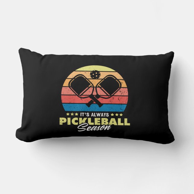 19.Its Always Pickleball Season Lumbar Cushion (Front)