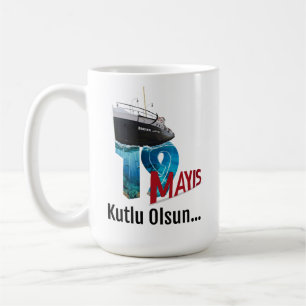 19 May Vector Illustration Poster Design Coffee Mug