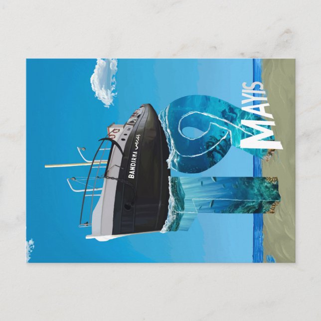 19 May Vector Illustration Poster Design Holiday Postcard (Front)