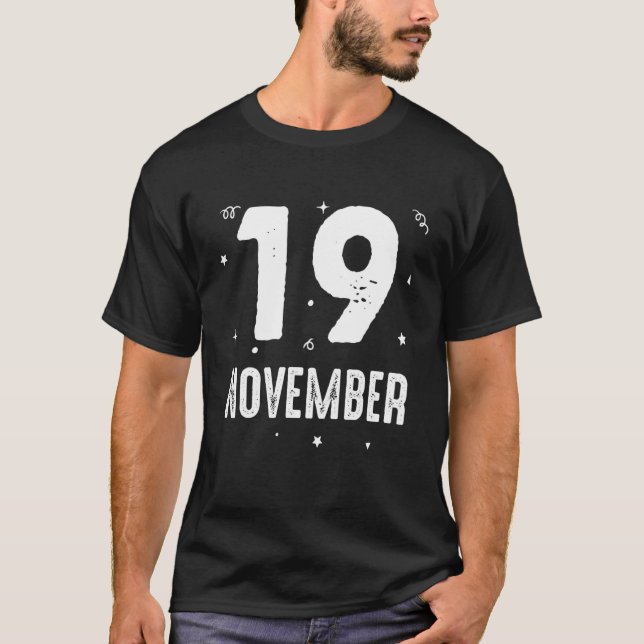 19 November Anniversary Party Special Occasions fo T-Shirt (Front)