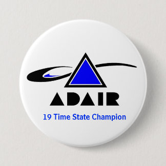 19 Time State Champion 7.5 Cm Round Badge