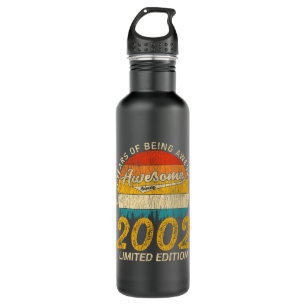19 Year Old Bday 2002 Awesome Since 19th Birthday 710 Ml Water Bottle