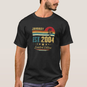 19 Year Old January 2004 19th Birthday T-Shirt