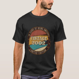 19 Years Of Being Awesome Made In 2002 19Th Birthd T-Shirt