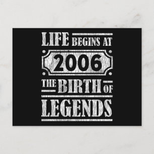 19 Years Old Bday Epic Legend 19th Birthday Gift Postcard
