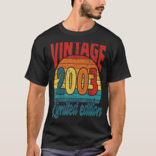19 Years Old Bday Vintage 2003 19th Birthday T-Shirt