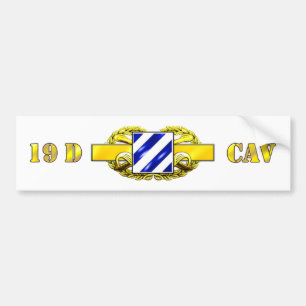 19D 3RD Infantry Division Bumper Sticker