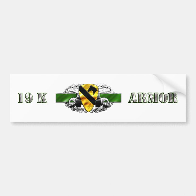 19K 1st Cavalry Division Bumper Sticker (Front)