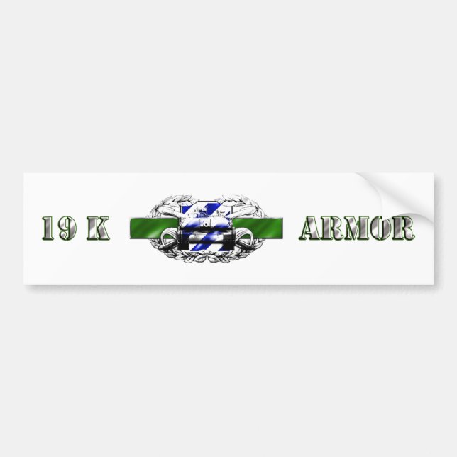 19K 3RD Infantry Division Bumper Sticker (Front)