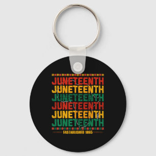 19th 1865 Black History African America Men Women  Key Ring