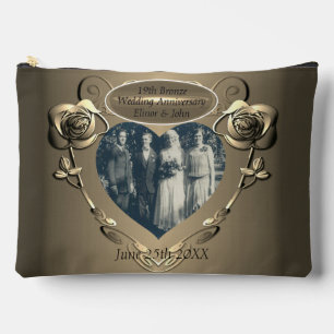 19th/8th Bronze(Colour)Photo Wedding Anniversary Accessory Pouch