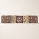 19th, 8th Wedding Anniversary Bronze Chiffon Scarf<br><div class="desc">This design is made up of my rose heart graphics together with your anniversary year and "bronze" written in calligraphic font as a design element. I am available to help you with any new design or customisation you wish,  just message me and I'll get right back!</div>