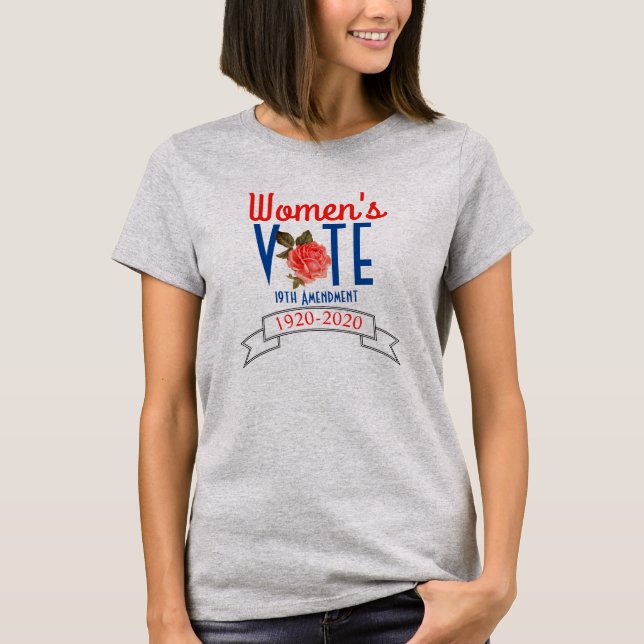 19th Amendment Women's Vote T-Shirt (Front)