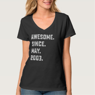 19th Birthday  Awesome Since May 2003 19 Years Old T-Shirt