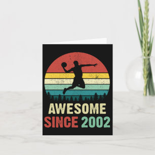 19th Birthday Basketball Lovers Awesome Since 2002 Card